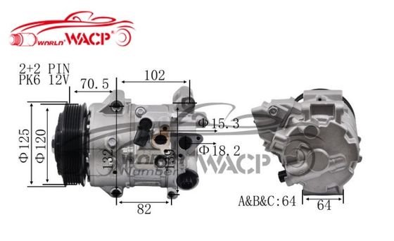 DCP50101 오토 AC 압축기 TSE17C 토요타 캠리 RAV4 2010-2013 WXTT071