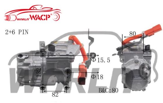 OEM 042200082084 0422000621 토요타 프리우스, 렉서스 CT200H 1.8용 전기 자동차 에어컨 컴프레서 WXHB004