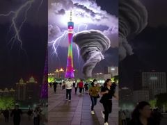 최근 광둥을 강타한 태풍에 대비해?